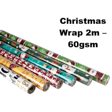 Christmas Gift Wrap 2m x 700mm - 60gsm